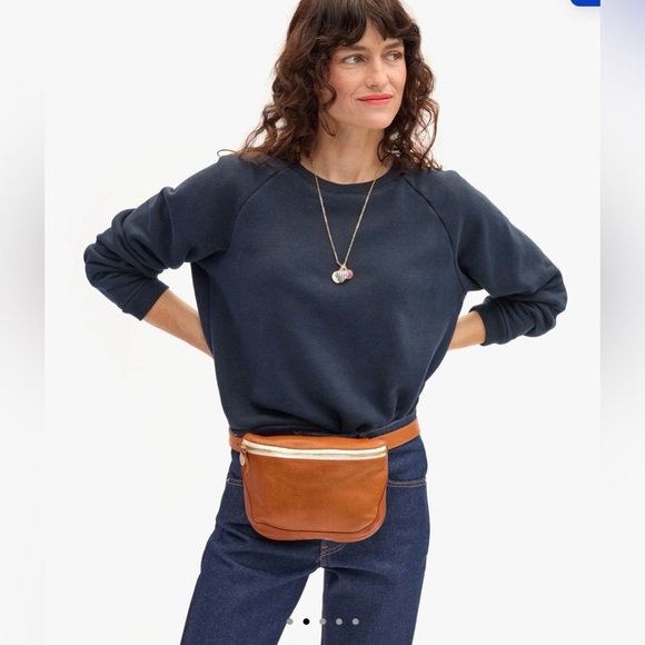 Clare V leather Fanny neon trim - Picture 7 of 8